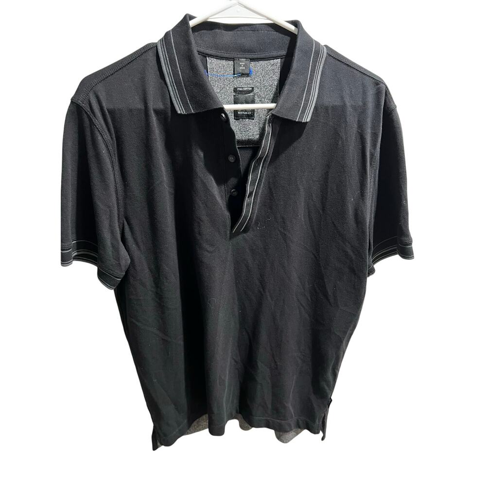 Hugo Boss Black Polo Shirt Men’s Size L Pima Cotton Regular